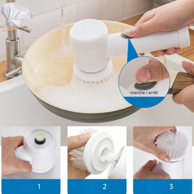 CleanSweep™  BROSSE MULTIFONCTIONS DE NETTOYAGE SANS FIL - RECHARGEABLE  │USTENSILE DE CUISINE